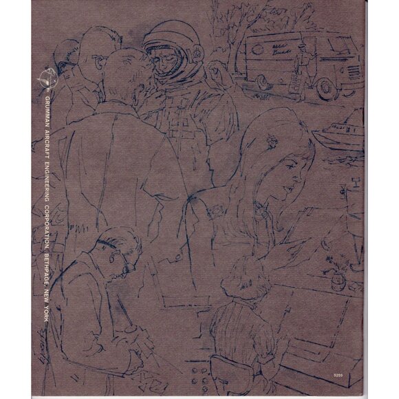 Grumman Aerospace Employee Booklet 1966 Astronaut Cover, Rare NASA Era 20 pgs. - Picture 10 of 10